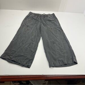 Cloth & Stone Faded Black Grey Gray Womens Wide Leg Cropped Pant Size XS *FLAW‎